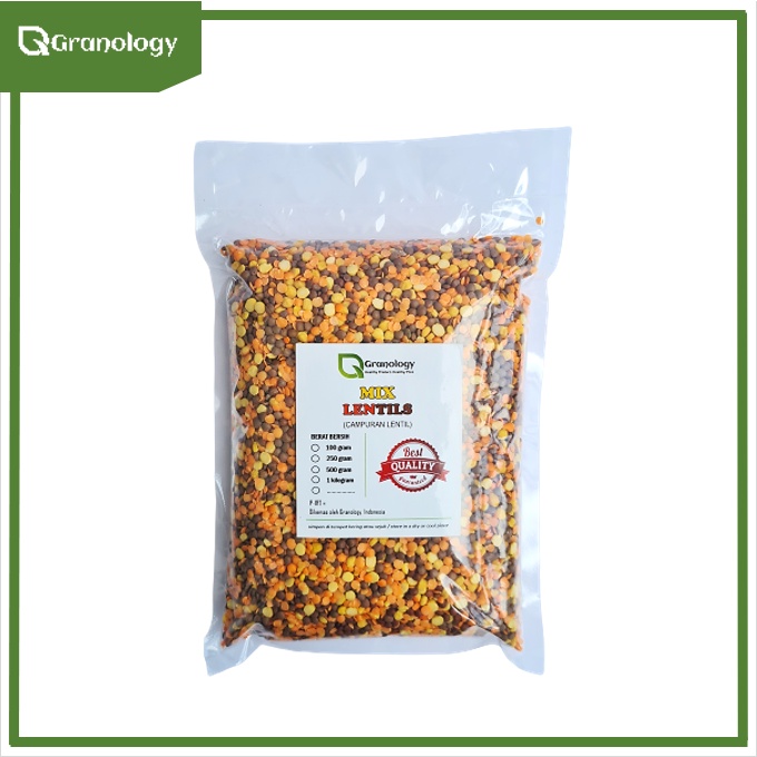 Kacang Lentil Campur / Mix Lentil (1 kilogram) by Granology