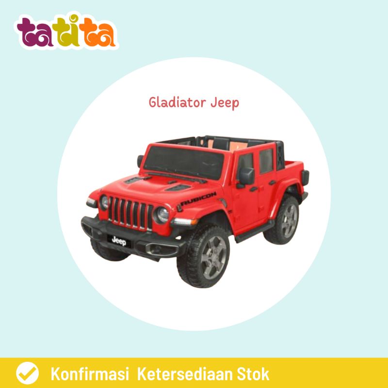 Sewa Mainan Anak Mobil Aki Pliko Rubicon Gladiator Jeep
