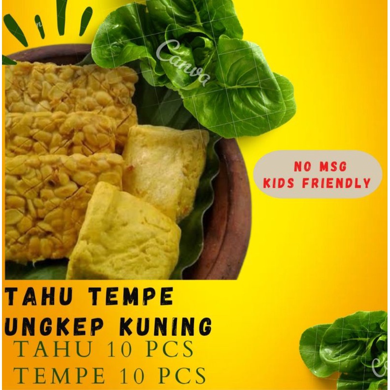 TAHU TEMPE KUNING UNGKEP (10 TEMPE 10 TAHU)