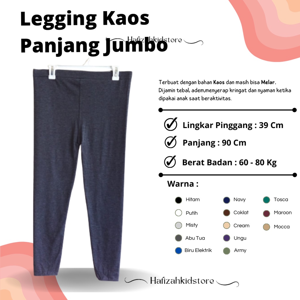 LEGGING KAOS PANJANG JUMBO