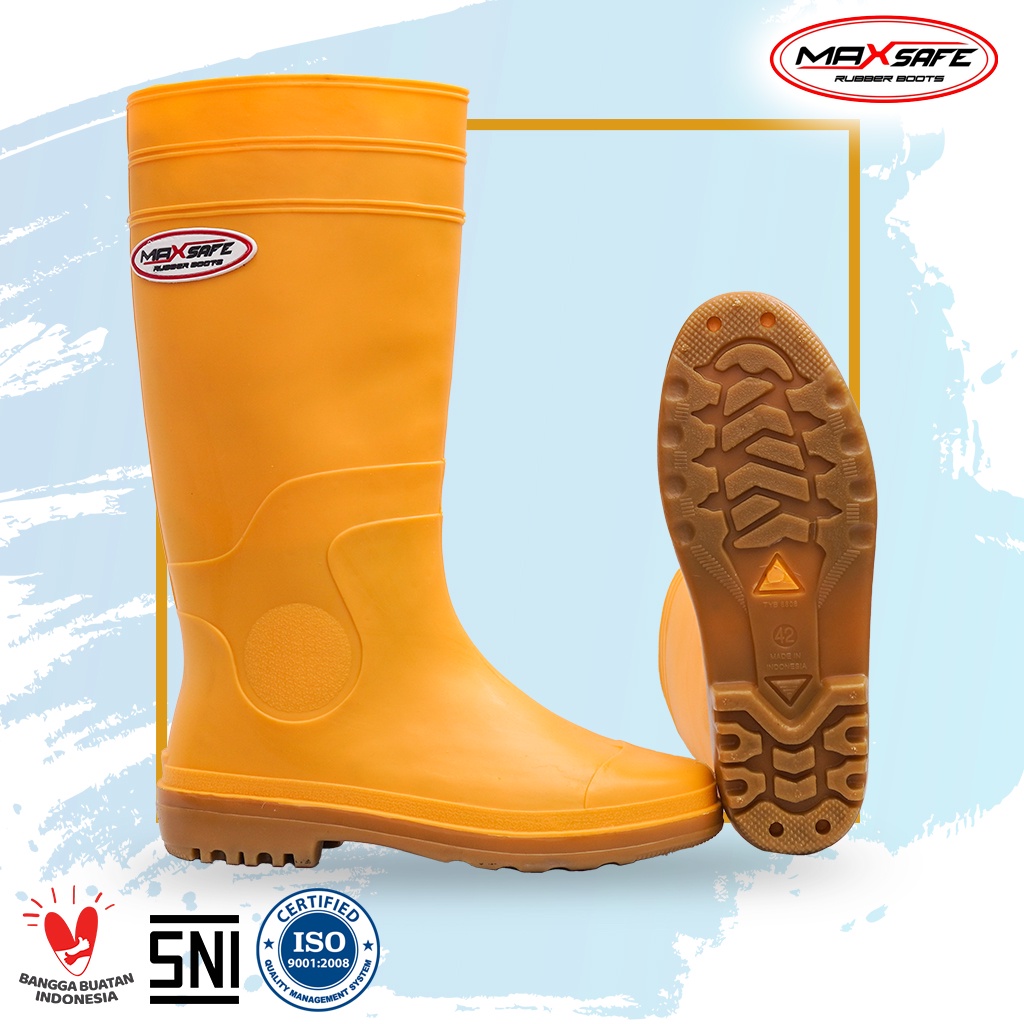 Toyobo Boots &amp; MaxSafe Boots Panjang Kuning