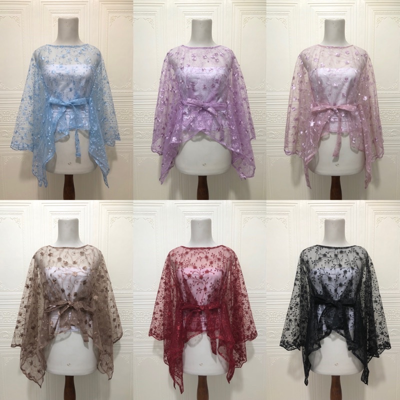 TERMURAH OUTER KEBAYA TILLE TULLE PITA