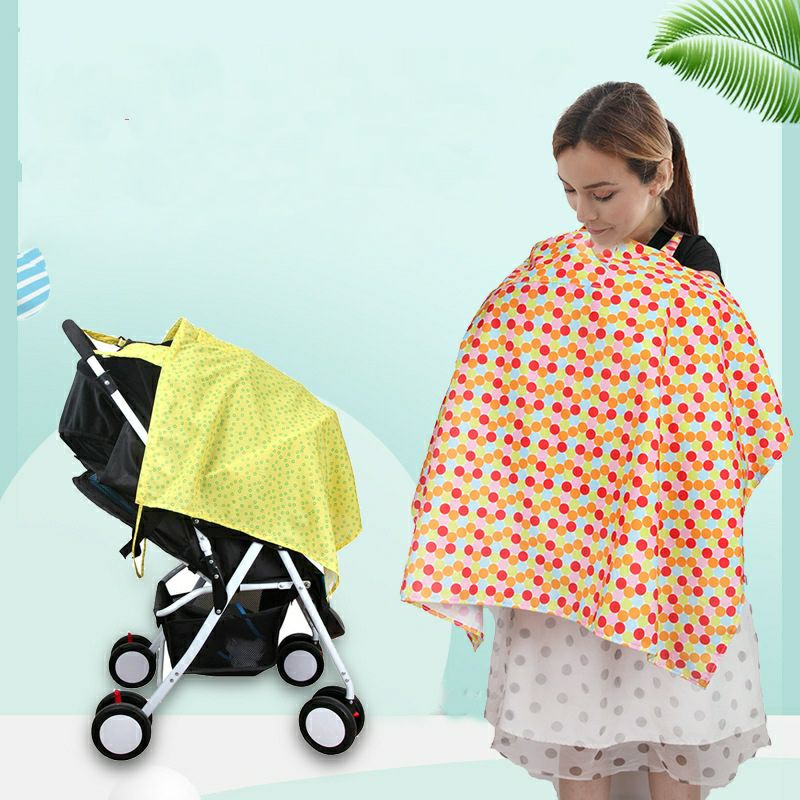 2 in 1 Apron Cover Menyusui+Cover Stoller / Handuk menyusui Nursing Cover Kain Penutup