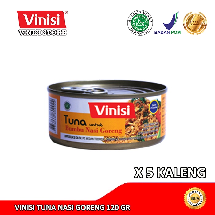 

Paket 5 Kaleng Vinisi Tuna Nasi Goreng 120 Gr