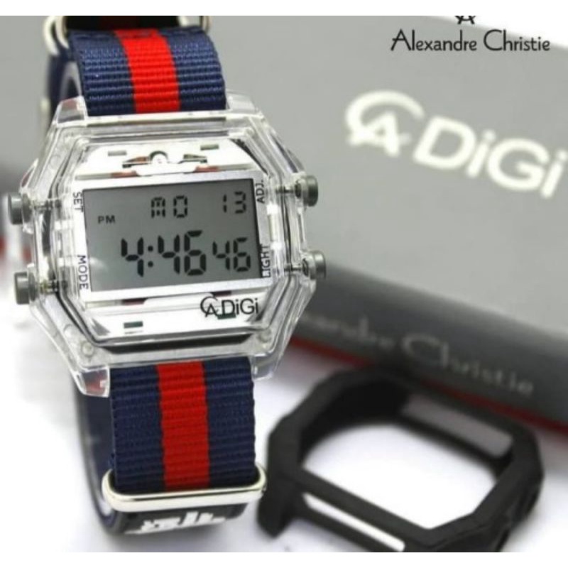 jam tangan alexandre christie digi original