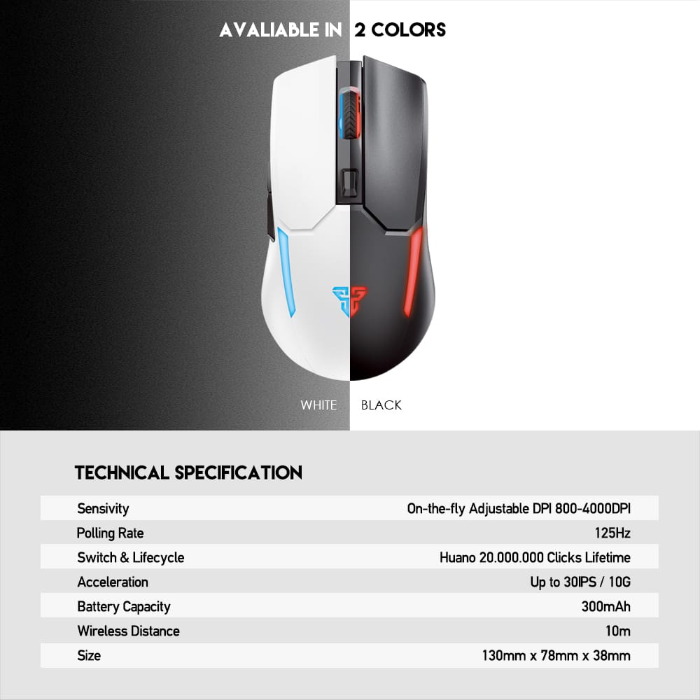 Fantech Wireless Mouse Gaming Venom II WGC2