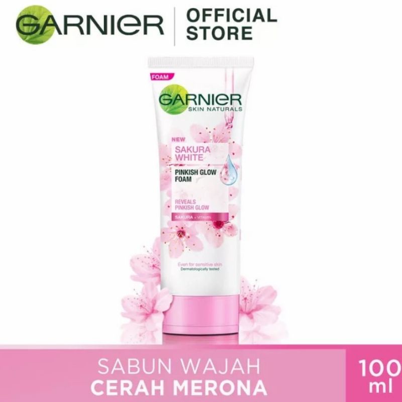 Garnier Sakura White Cleanser Facial Foam - 100ml/ 50ml