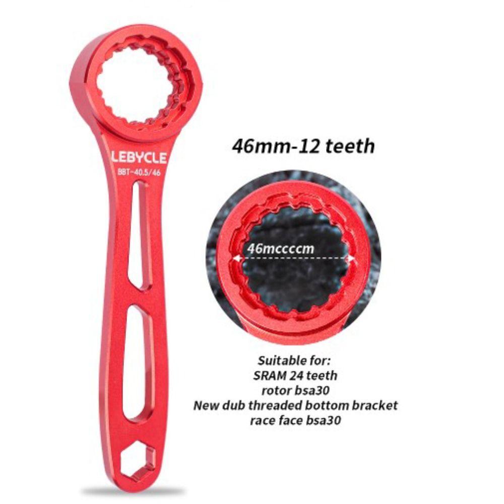 Lanfy Four-In-One BB Wrench Portable Profesional MTB/Instalasi Braket Sepeda Jalan Sepeda Ultra Ringan BB Bawah Multifungsi Alat Perbaikan Sepeda Repair Wrench