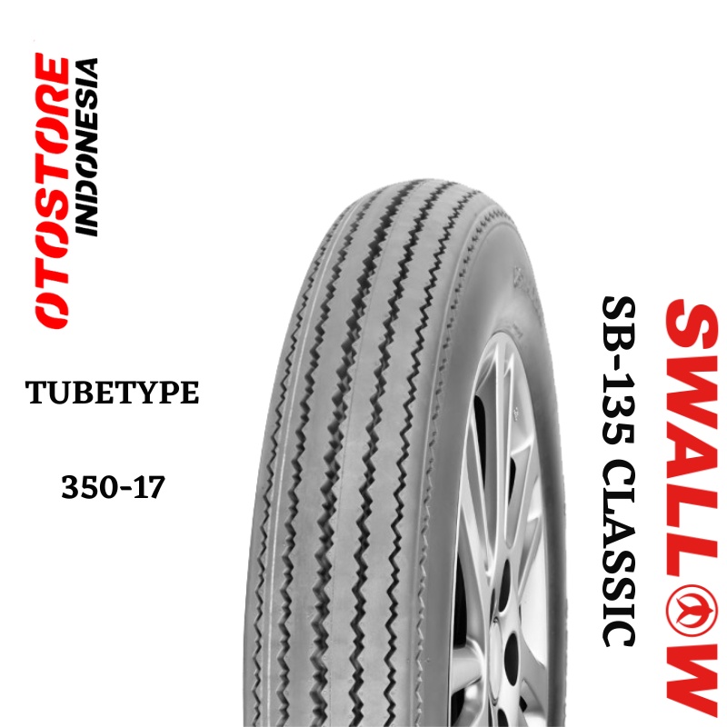 Ban Luar Motor Swallow SB-135 CLASSIC  350-17  Ring 17 Tube Type