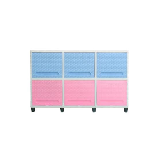 LEMARI PLASTIK CLUB TRIPLE FLIP 3 SUSUN