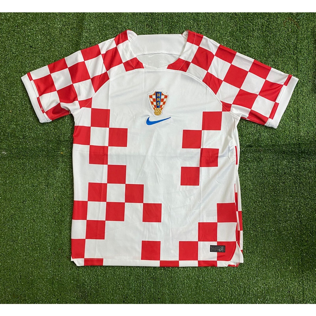 Jersey Bola Grade Ori Kroasia Home World Cup 2022 / 2023 Piala Dunia