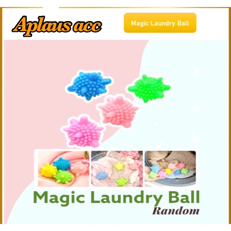 Magic Laundry Ball Bola Karet Pembersih Baju Mesin Cuci Pengering