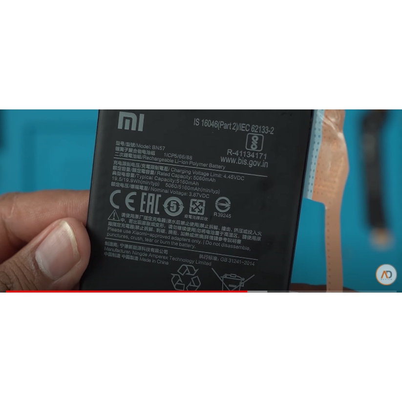Baterai Xiaomi Pocophone Poco X3 X3 Pro X3 NFC BN57 Original 100%