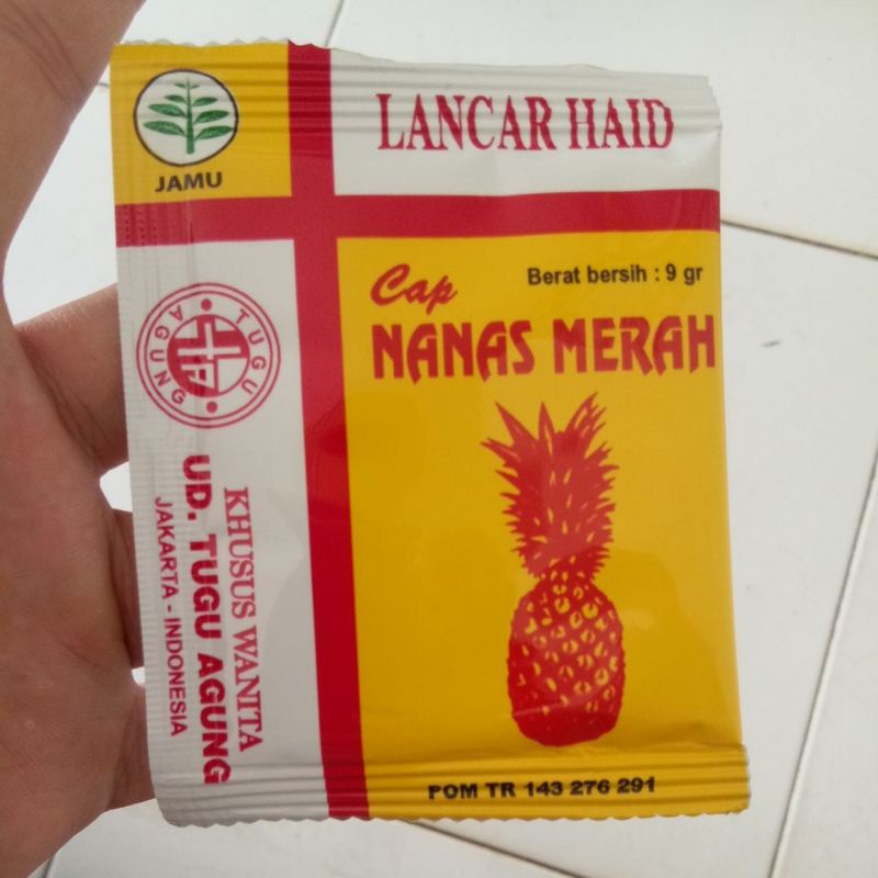 

Jamu Nanas Merah Lancar Haid 9 gr