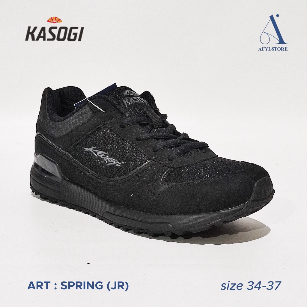 [ORIGINAL] Sepatu Sekolah Anak Kasogi Spring JR - Hitam
