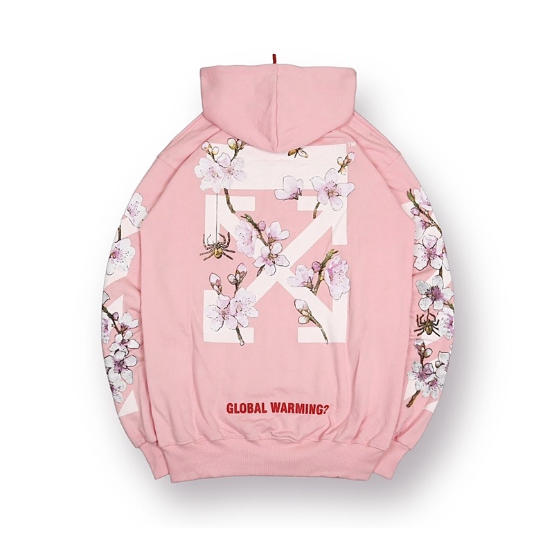 Hoodie Hype Off White Pink