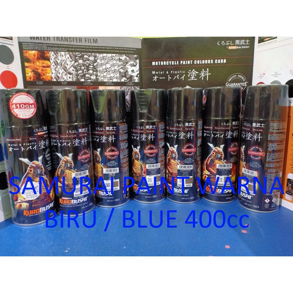 Cat Semprot Pilox Pilok Suzuki Colours Samurai Paint Kurobushi S137* JACKAL BLUE / Biru Metalik (400ml)