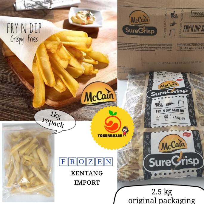 

Kentang fries mc cain fry n dip crispy - TOSERBA125