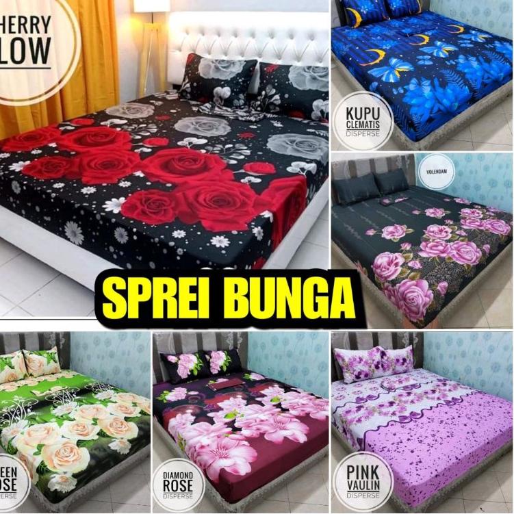 Sprei motif Bunga Sprei Homemade motif Bunga Sprei Bunga "SBY.18Oc22н"
