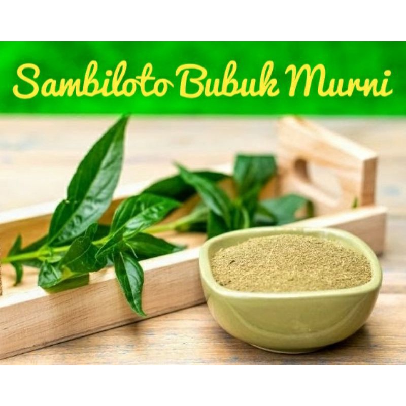 

Sambiloto Bubuk Murni 100 gram / Sambiroto Bubuk Asli / Rempah Herbal Tradisional