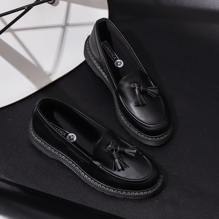 LEON BLACK |ManNeedMe x Lvnatica| Sepatu Loafers Pria Formal Kantor ORIGINAL