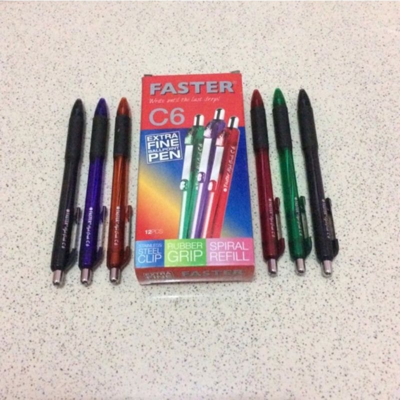 

(PCS) Pulpen Faster C6 Cetek / Bolpen Faster C6 Cetek