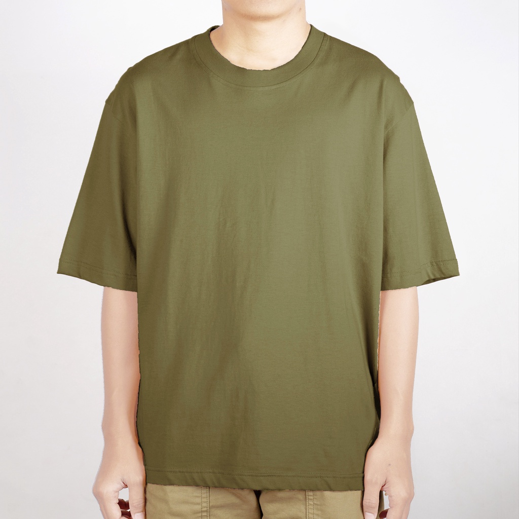 OVERSIZE TEES DARK OLIVE