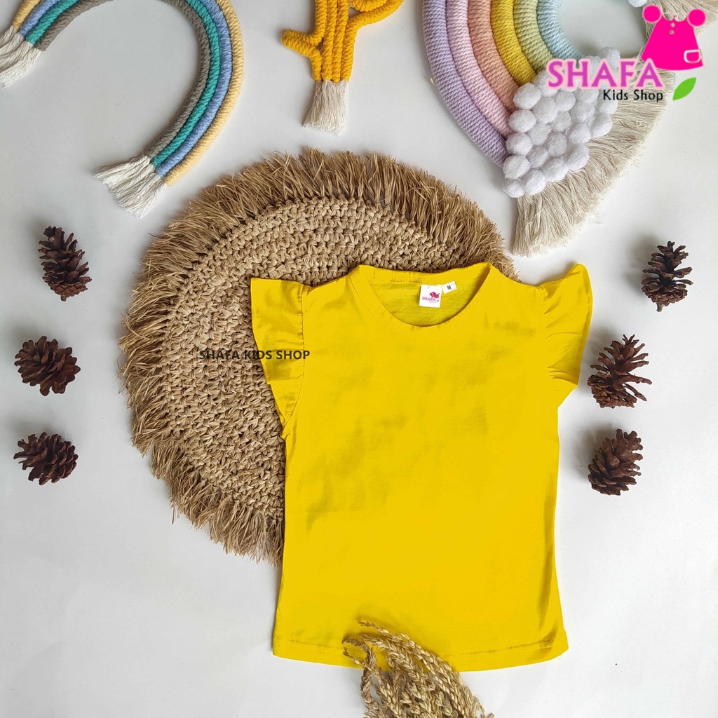 BAJU KAOS ANAK PEREMPUAN / KAOS RUFFLE ATASAN ANAK-ANAK / BAJU BAYI PEREMPUAN / BAJU BAYI / KAOS BAYI PEREMPUAN / KAOS BAYI BAHAN ADEM NYAMAN  KUALITAS PREMIUM SHAFA KIDS