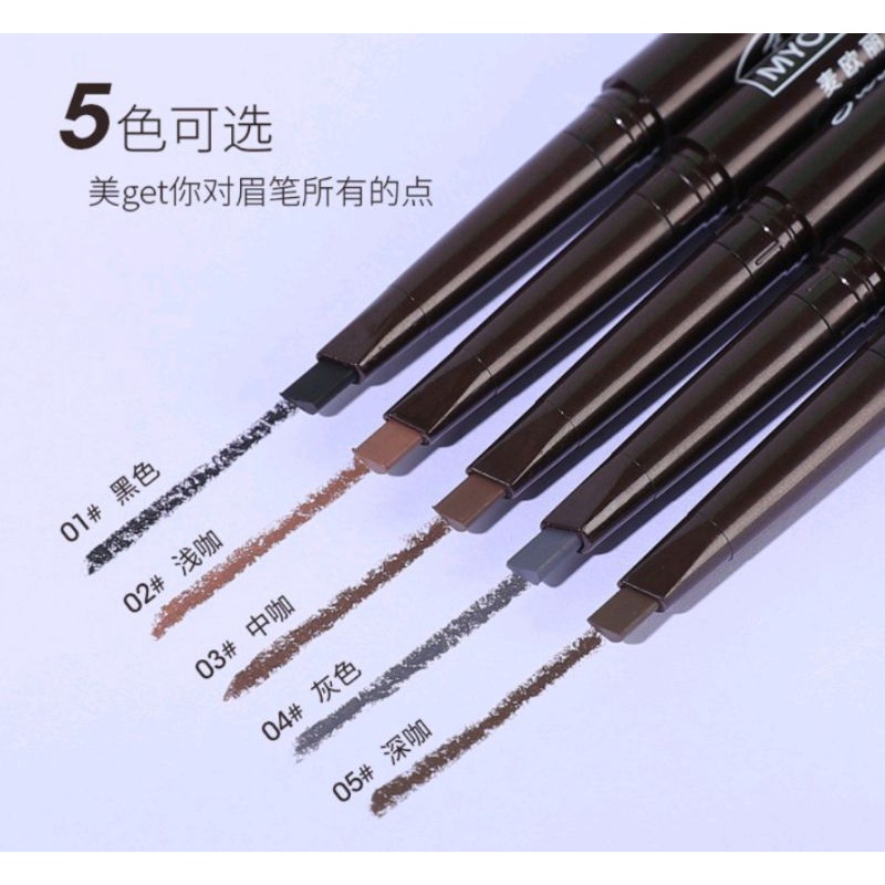 Pensil Alis Eyeliner Hitam Lamiela Pensil Alis Mekanik