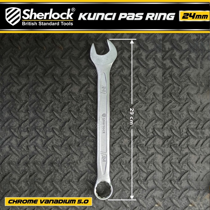 Kunci Pas Ring (Pro-D Series) uk. 24 mm Original Sherlock (1 Pcs)