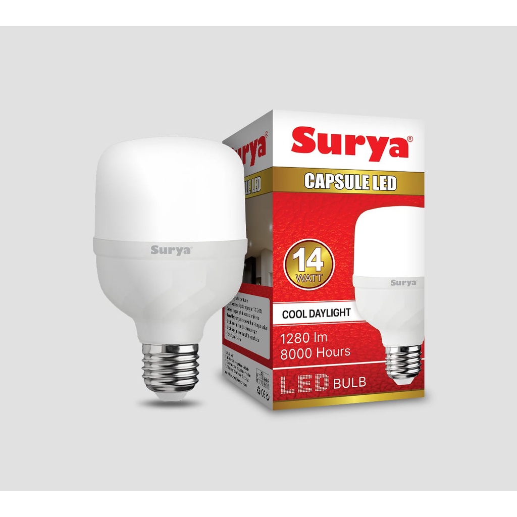 Bohlam LED Surya Capsule New 6 9 14 18  Watt Lampu LED harga Promo