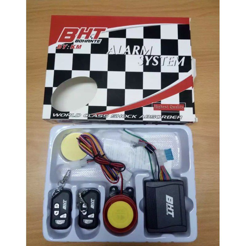 ALARM SYSTEM MOTOR ANTI MALING PLUS STATER BHT ORIGINAL BOHANTE UNIVERSAL ALARM ANTI MALING 2 REMOTE BISA STATER SENSOR