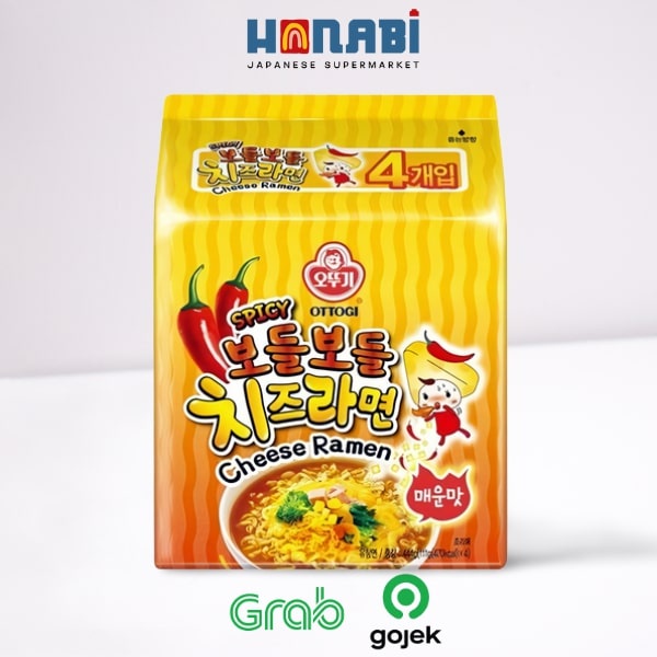 

Ottogi Spicy Cheese Ramen Multipack 444g - Mie Keju Pedas Made In Korea
