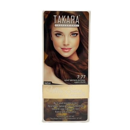 Takara Professional Ultra Shine &amp; Smooth 7.77 Light Brown Intense Hair Color