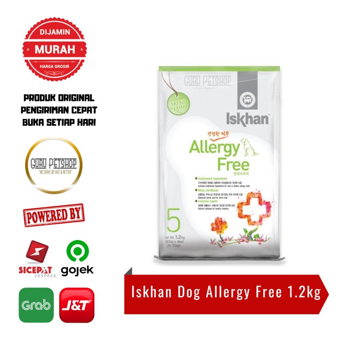 Iskhan Allergy Free 1.2kg Freshpack Iskhan Dogfood Grainfree All Stage