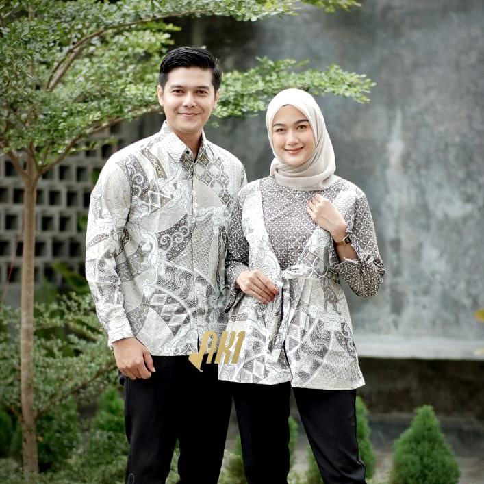 Batik Couple Modern Baju Batik Wanita Modern Atasan Batik Wanita Kerja Blouse Batik Kantor M L XL XXL Seragam Batik Modern