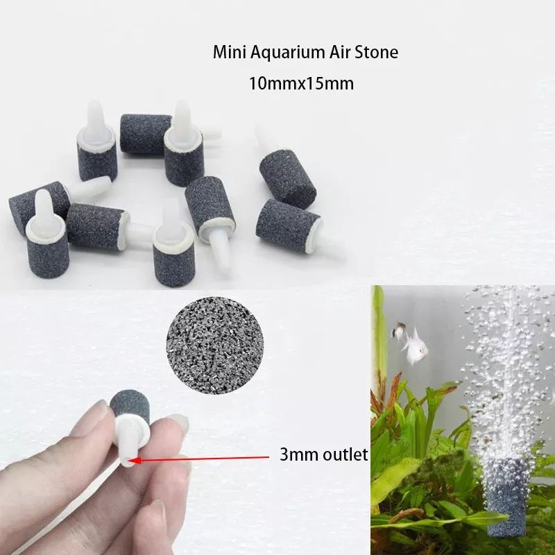 Batu Aerasi Bentuk Silinder Air Stone Aquarium L2
