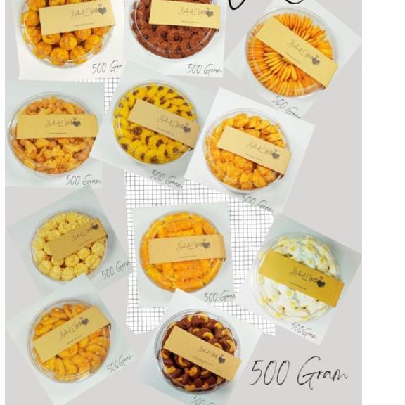 

SALE✅PAKET RESELLER KEMASAN 500 GR MINIMAL 3 TOPLES KUE LEBARAN|SQ2