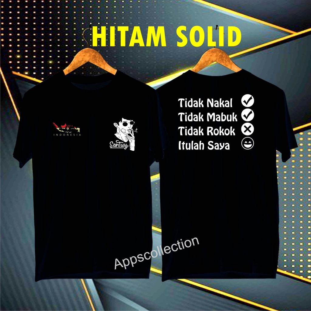 Cod/Promo Diskon Kaos DB Santuy Tidak Nakal Kaos Terlaris Kualitas Terjamin/Kaos Murah/Kaos Cotton 30s/Kaos katun/Pakaian Pria pakaian Wanita/Kaos Distro Pria/Kaos Pakaian Pria Dan Pakaian Wanita/Kaos Kata2 Lucu/Kaos Viral/Kaos Promo/Best Seller
