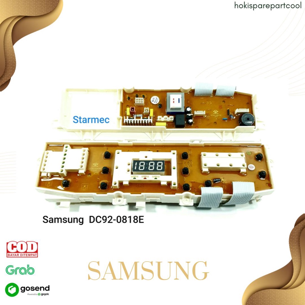 MODUL PCB MESIN CUCI SAMSUNG WA13WP WA11UP 10 TOMBOL