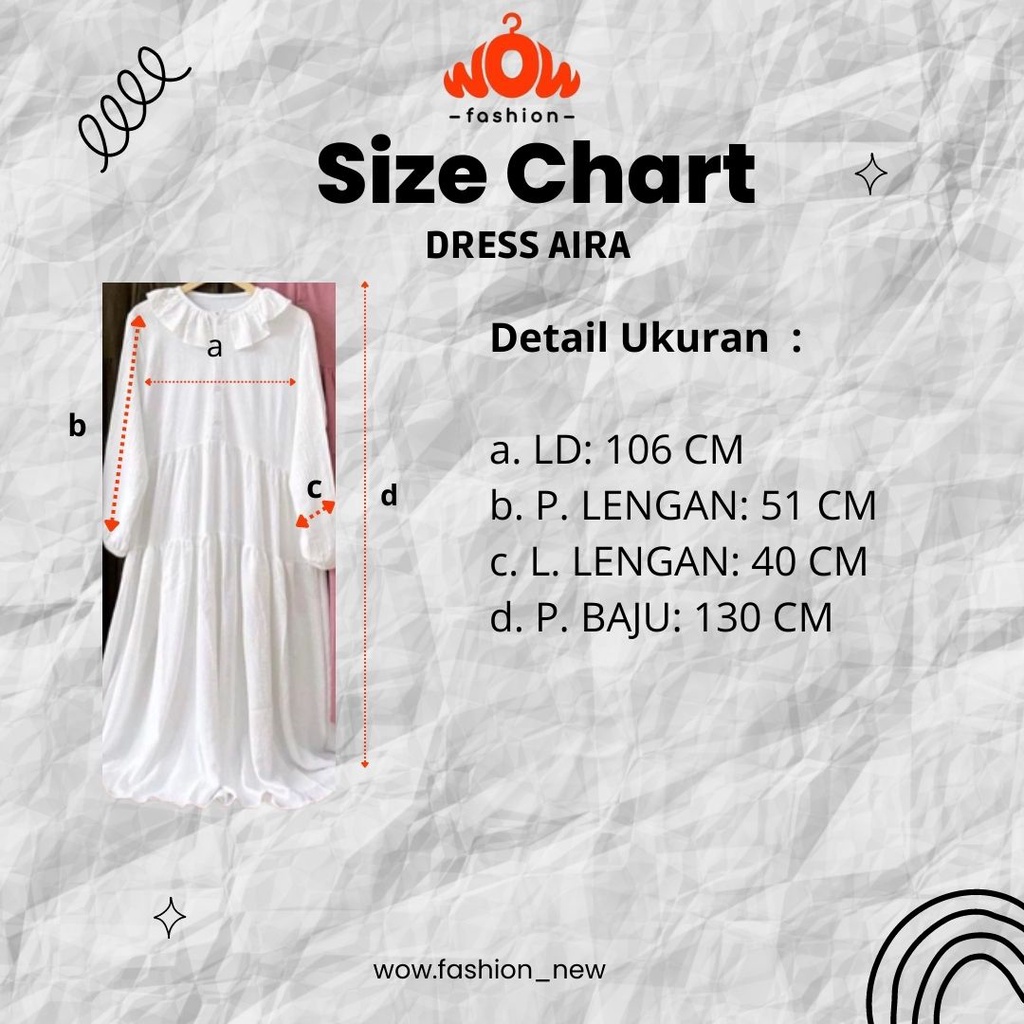 DRESS AIRA CRENKLE AIRFLOW WANITA / DRESS MUSLIM