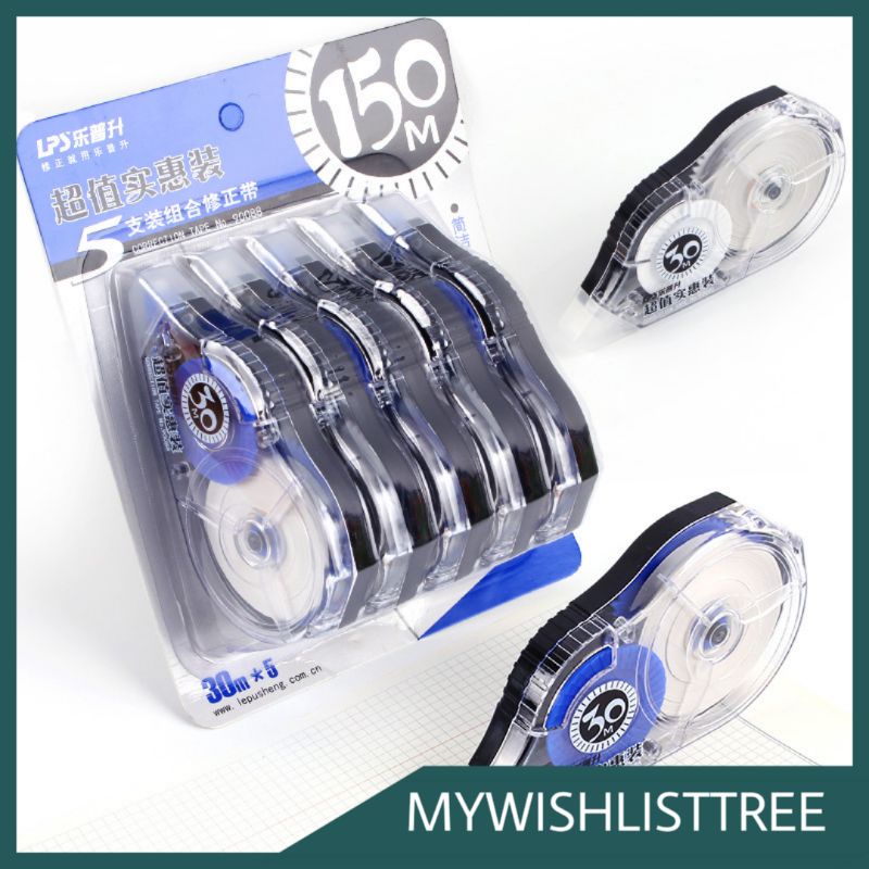 

CORRECTION TAPE TIPEX KERTAS TARIK 30M 5MM TIPEX ROLL TARIK LABEL TARIK TIPEX TARIK STATIONERY MURAH KEKINIAN PENGHAPUS PULPEN