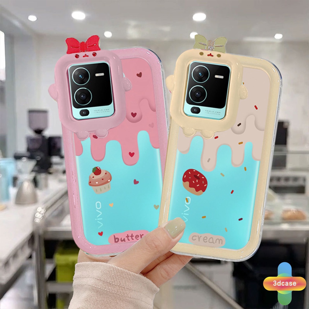 Soft Case VIVO V23E Y16 V21 Y12S Y12 Y35 Y22 Y22S Y20 Y15S Y91C Y21 2021 Y21A Y21T Y30 Y21S Y20S Y12i Y33T Y01 Y91 Y30i Y93 Y95 Y15 Y17 T1 Y55 Y75 Y50 Y53S Y51 2020 Y51A Y10 Y33S Y1S Y11 Y31 Y20i Y91i Y51S Y20G Y02S Y21G Monster Butter Cream Silicone Case