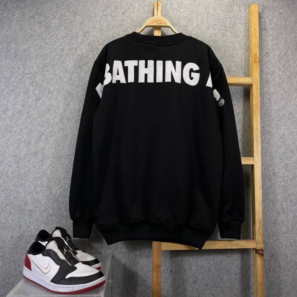 HOODIE SWEATER CREWNECK OFF A BATHING AAPE BAPE LOGO BORDIR MIRROR FULLTAG