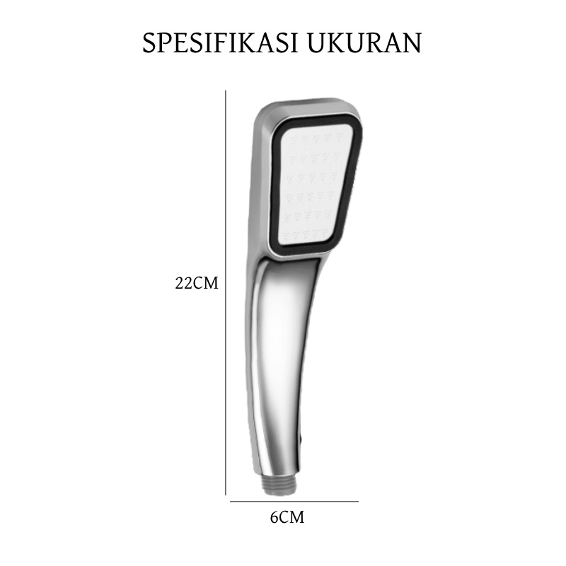 KEPALA SHOWER MANDI 300 LUBANG HEAD PANCURAN AIR TEKANAN TINGGI AERATOR KAMAR FILTER SELANG KENCANG / HAND SHOWER
