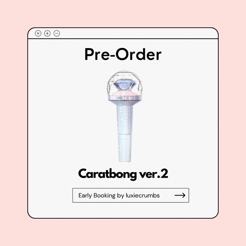 [PO] SEVENTEEN OFFICIAL LIGHTSTICK CARATBONG VER. 2