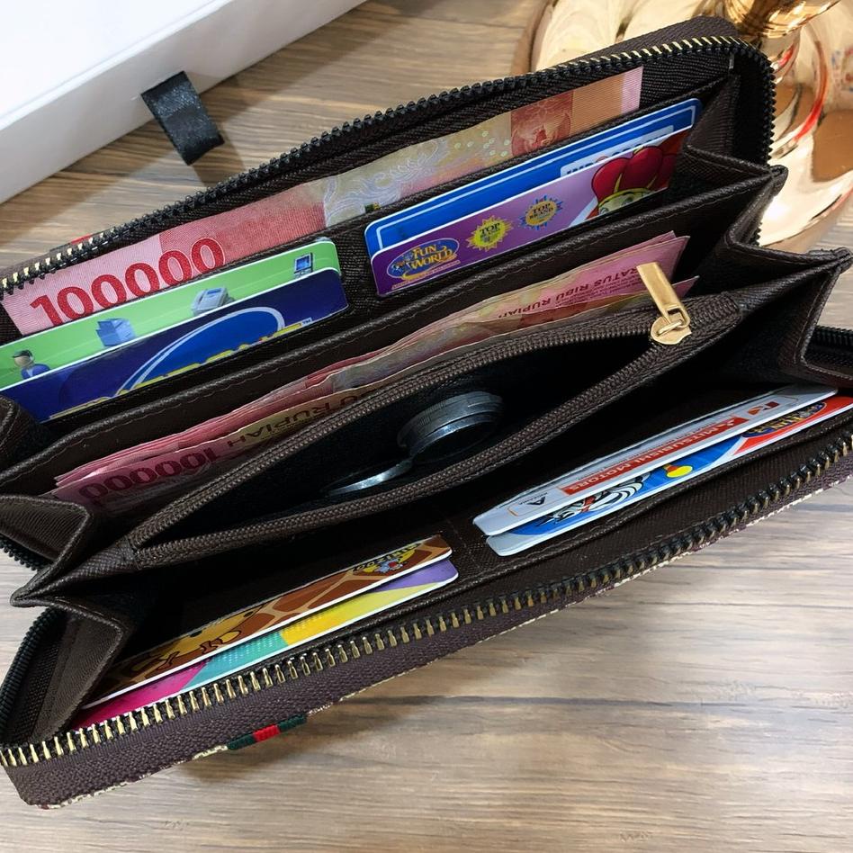 Dijamin Miring harga.. DOMPET GUCCI RICH SUPER DOMPET PANJANG WANITA KULIT WATERPROOF