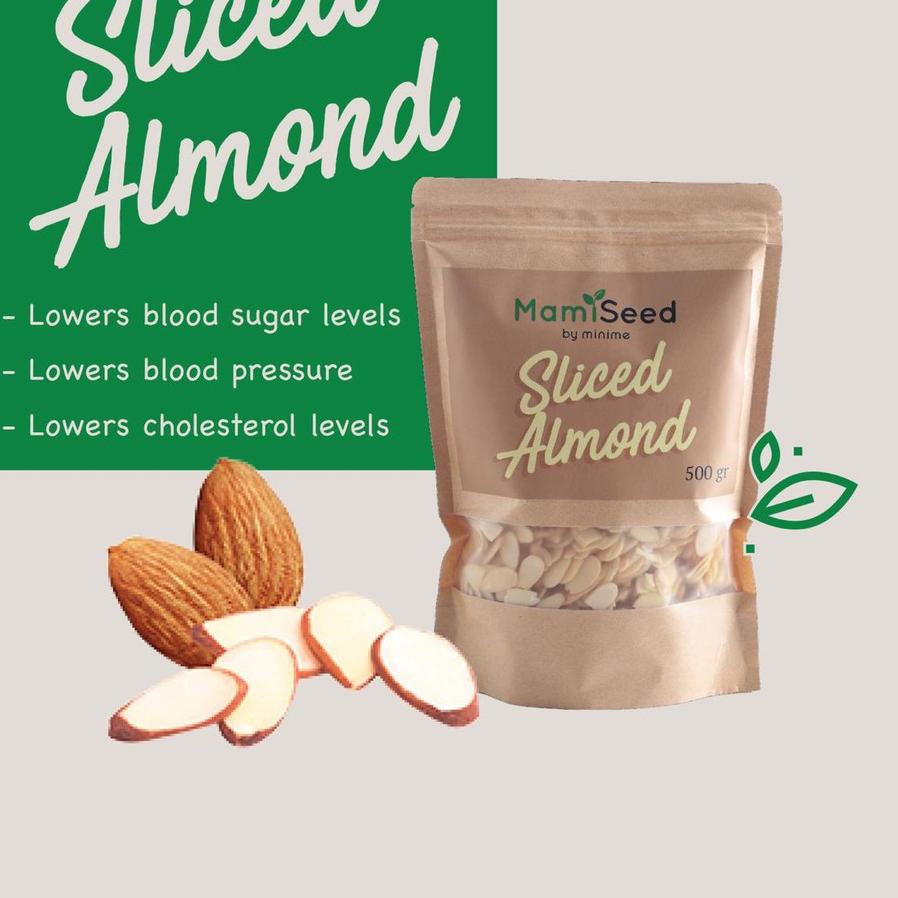 

11.11✔️Mamiseed Sliced Almond 500gr - Kacang Almond Iris (Raw - Mentah)|SQ8