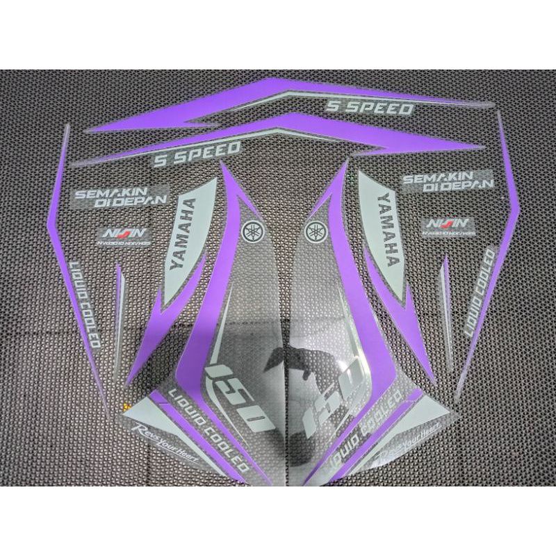 STRIPING STICKER JUPITER MX NEW 135 TRANSPARAN LIST UNGU