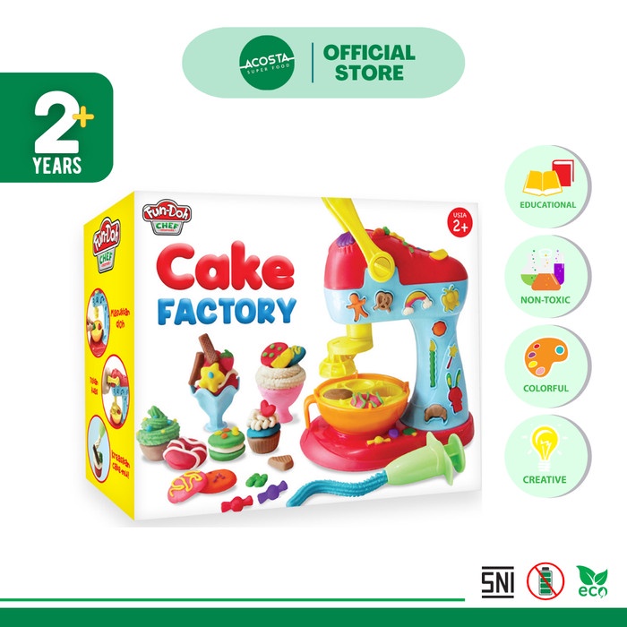 Fundoh Cake Factory - Mainan Anak - Mainan Lilin - Mainan Edukasi